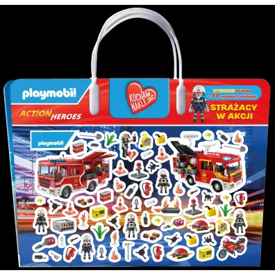 Stra�acy w akcji. Playmobil Action Heroes. Kocham nakleja�