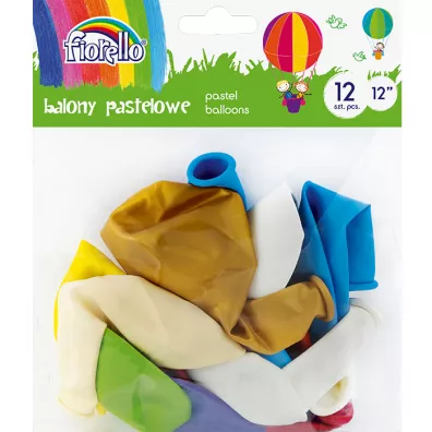 Fiorello Balony Pastel 12 cali