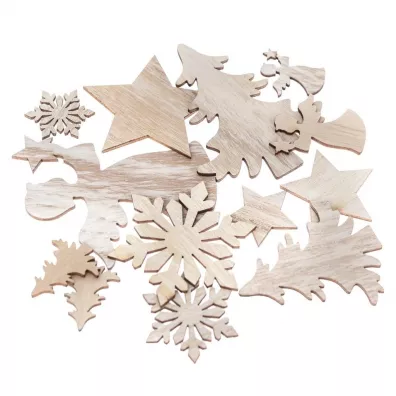 dpCraft Drewniane motywy �wi�teczne bielone