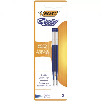 Wk�ad BIC Gel-ocity Original 2 szt. - Wk�ad Pro Plus Reac Gel Niebieski