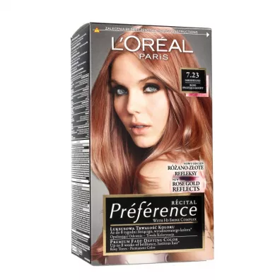 LOreal Paris Preference farba do w�os�w 7.23 Dark Rose Gold