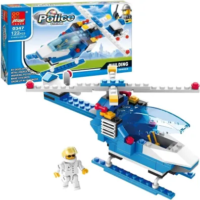 Klocki helikopter policyjny 122el
