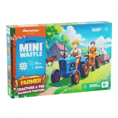 Mini Waffle KLOCKI KONSTR WAFLE MINI 100EL TRAKTOR I LAKA PU