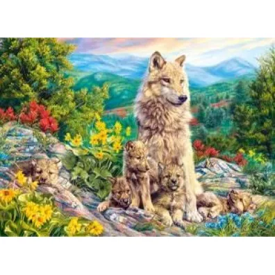 Puzzle 200 el. Wilki nowe pokolenie Castorland