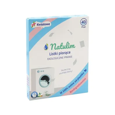 Natulim Eko listki do prania, Kwiatowe 40 szt.
