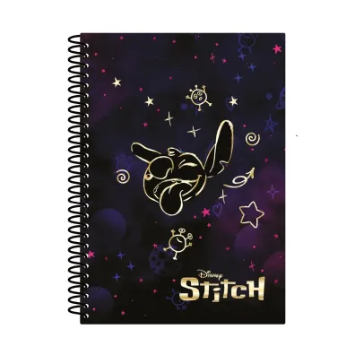 Patio Ko�obrulion B5 Disney Gold Stitch plastikowa spirala 100 kartek