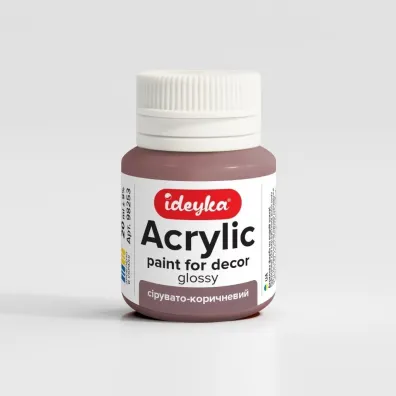 Ideyka Farba akrylowa Szarobr�zowy 20ml
