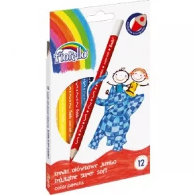 Fiorello Kredki tr�jk�tne Super Soft Jumbo 12 szt.