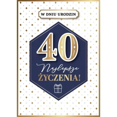 Armin Style KARNET URODZINY 40 B6 Z KOP AS GM-1217 FOL