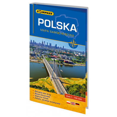 Mapa Samochodowa Polska 1:700 000