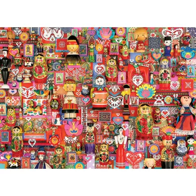 Puzzle 1000 el. Laleczki Cobble Hill