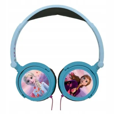 Sk�adane s�uchawki przewodowe stereo Frozen z g�o�no�ci� bezpieczn� dla dzieci Lexibook HP010FZ