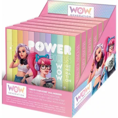 KIDS EUROSWAN Flamastry dwustronne 12 kolor�w WOW00060
