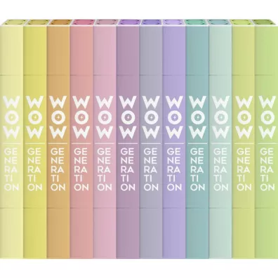 KIDS EUROSWAN Flamastry dwustronne 12 kolor�w WOW00060