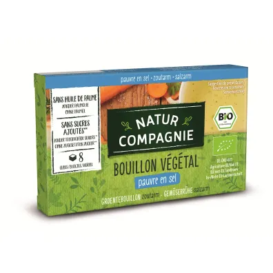 Natur Compagnie Bulion - kostki warzywne o niskiej zawarto�ci soli 8 x 8,5 g Bio