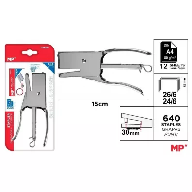 Mp Main Paper Zszywacz no�ycowy 15cm + zszywki 24/6