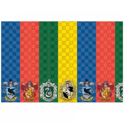 Procos Obrus papierowy Harry Potter Hogwarts Houses 120 x 180 cm