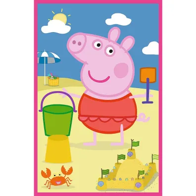 Puzzle 3x50 el. Si�a przyja�ni Peppa Pig Trefl