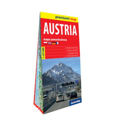 Premium! map Austria. Mapa samochodowa 1:475 000