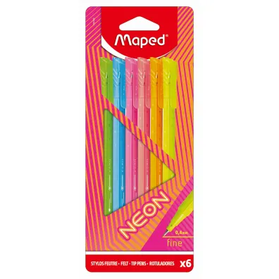 Maped Cienkopis Graph Peps neon 6 kolor�w
