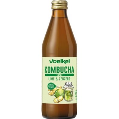 Voelkel Kombucha limonka-imbir 330 ml Bio