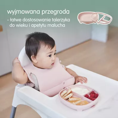b.box Talerzyk z przyssawk 2 w 1, rowy