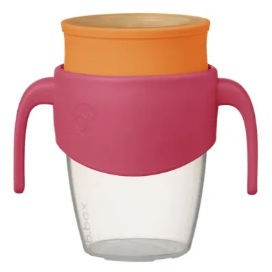 b.box Kubek 360 do nauki picia dla dzieci kubek treningowy niekapek strawberry shake 250 ml
