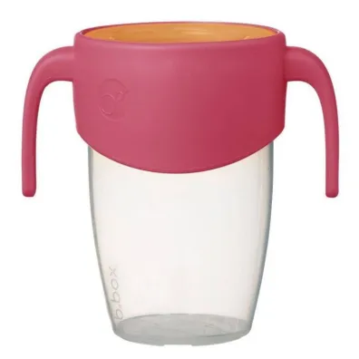 b.box Kubek 360 do nauki picia dla dzieci kubek treningowy niekapek strawberry shake 250 ml
