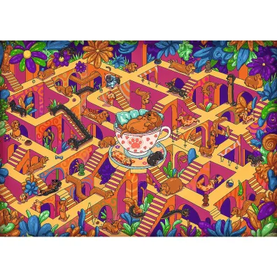 Puzzle 500 element�w Premium Weso�e Jamniki TREFL 37630