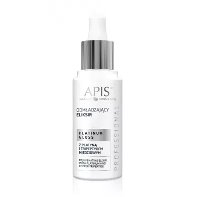 Apis Odmadzajcy eliksir do twarzy z platyn i tripeptydem miedziowym Platinum Gloss 30 ml