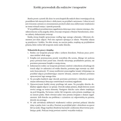 Zima. Bardzo proste czytanki dla dzieci