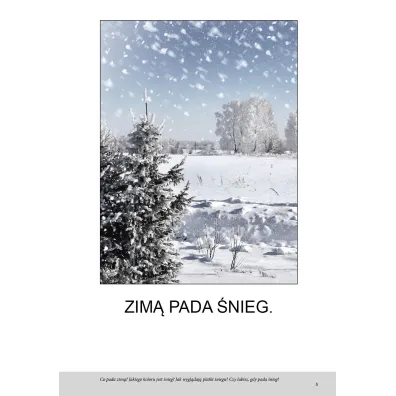 Zima. Bardzo proste czytanki dla dzieci