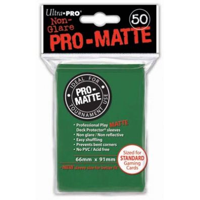 Ultra-Pro Deck Protector. Pro-Matte Non-Glare Green 66 x 91 mm 50 szt.