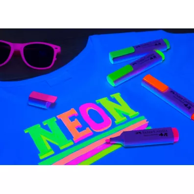 Faber-Castell Markery do tkanin Neon 4 szt.