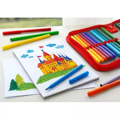 Faber-Castell Flamastry Zamek 12 szt.