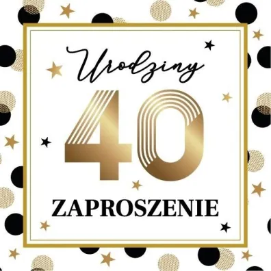 Armin Style Zaproszenie Urodziny 10 szt.