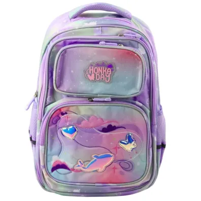 LeanToys Plecak szkolny pastel kolorowy 20L