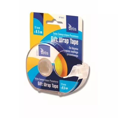 Tetis Tama z podajnikiem Gift Wrap Tape 19mm x 8.5m
