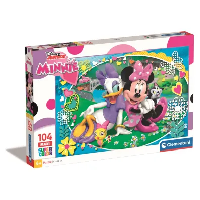 Puzzle 104 el. Maxi SuperColor. Minnie Happy Helpers Clementoni