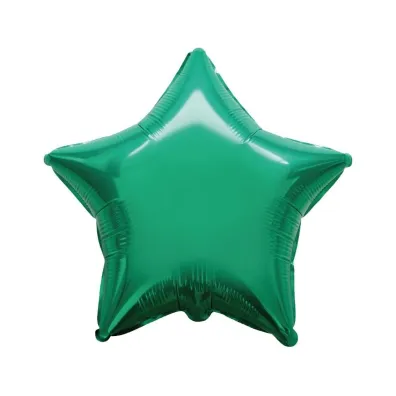 Balon foliowy Gwiazda zielona 45cm
