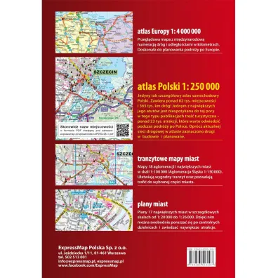 Polska Atlas Samochodowy 1:250 000 2026/2027