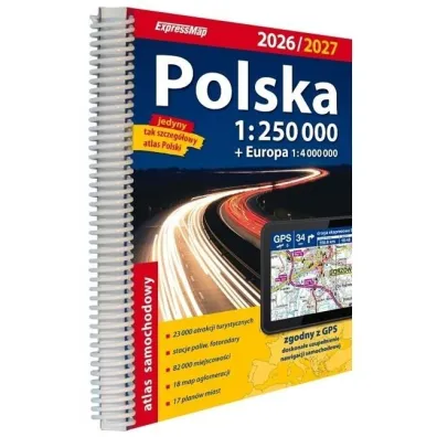 Polska Atlas Samochodowy 1:250 000 2026/2027