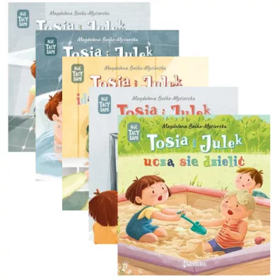 Pakiet (Nie) tacy sami. Tomy 1-5: Tosia i Julek robi� siku, Tosia i Julek si� k�pi�, Tosia i Julek id� do przedszkola, Tosia i Julek ucz� si� dzieli�, Tosia i Julek myj� z�by - Magdalena  Bo�ko-Mysiorska