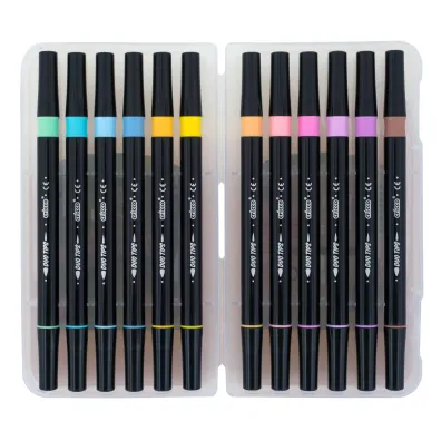 Cricco Pisaki p�dzelkowe pastelowe dwustronne 12 szt.