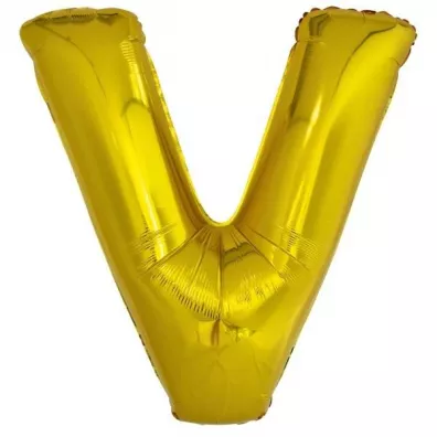 Amscan Balon foliowy litera V z�ota 78x86cm