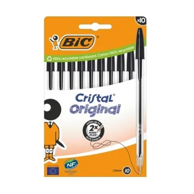 Bic D�ugopis Cristal Original 10 szt czarny