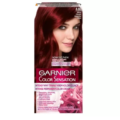 Garnier Color Sensation krem koloryzuj�cy do w�os�w 4.60 Intensywna ciemna czerwie�