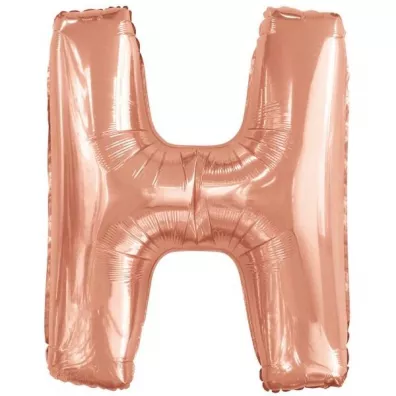 Amscan Balon foliowy litera H r�owe z�oto 67x86cm