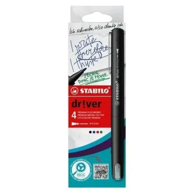 Stabilo Cienkopis dr!ver M 4 szt.