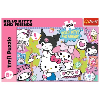 Puzzle 300 el. Szalone trio Hello Kitty Trefl